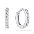 925 Silver Jewelry Earrings Zirconia Women Earrings Hoops